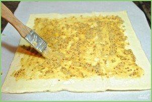 Слоеный пирог с сыром и колбасой - фото шаг 1