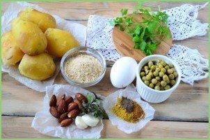 Марокканские оладьи из картофеля c чимичури - фото шаг 1