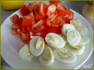 Салат из авокадо с креветками и яйцом - фото шаг 3