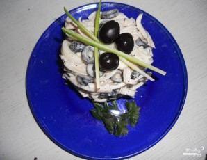 Салат из кальмаров и оливок - фото шаг 5