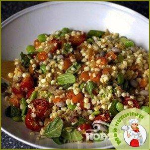 Салат из фасоли, кукурузы и бекона - фото шаг 3