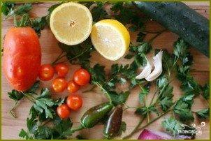 Салат с фарро, овощами и кедровыми орешками - фото шаг 1