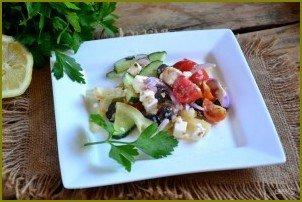 Греческий салат классический - фото шаг 10