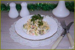 Легкий салат с крабовыми палочками - фото шаг 6