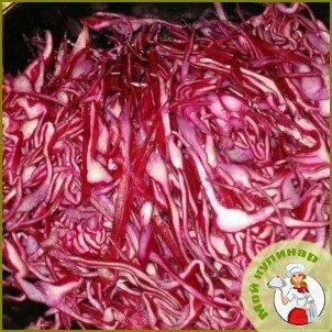 Салат из красной капусты - фото шаг 3