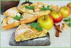 Шарлотка с пряными яблоками и семечками - фото шаг 10