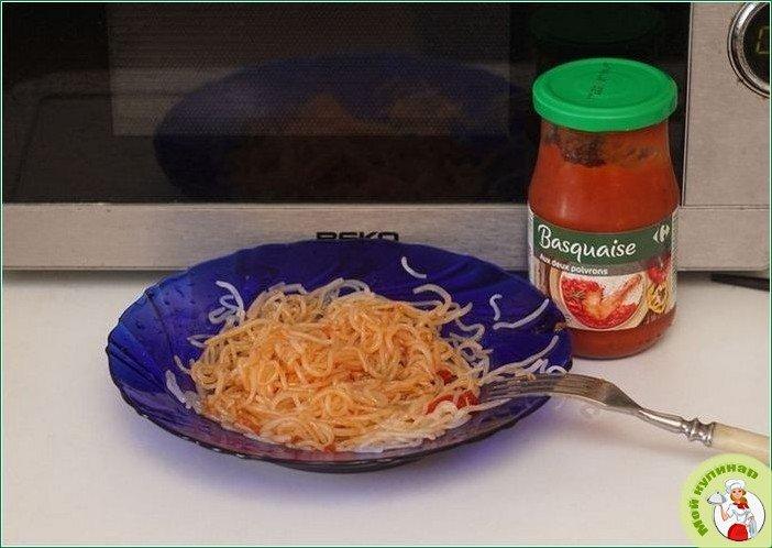 Неожиданные спагетти с коньяком