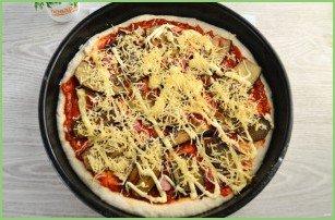 Пицца с баклажанами - фото шаг 12