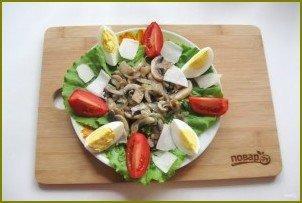 Теплый салат из шампиньонов с топинамбуром - фото шаг 10