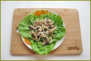 Теплый салат из шампиньонов с топинамбуром - фото шаг 6