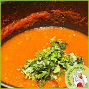 Томатный соус с базиликом - фото шаг 9