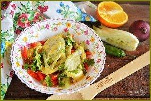 Салат из фенхеля и апельсина с заправкой из авокадо - фото шаг 9