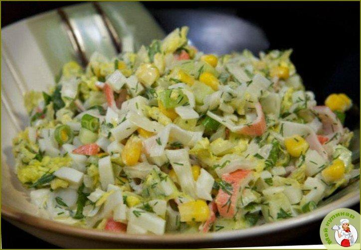 Салат из крабовых палочек без риса - фото шаг 1