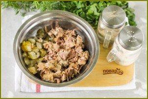 Салат с мясом и грецкими орехами - фото шаг 2