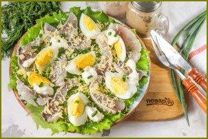 Рыбный салат с сыром и яйцом - фото шаг 4
