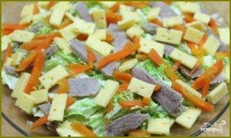 Салат из пекинской капусты с мясом - фото шаг 3