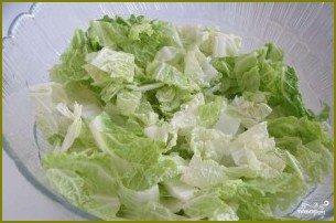 Салат с капустой и креветками - фото шаг 2