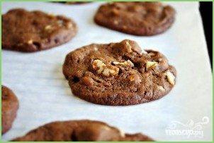 Шоколадное печенье с орехами - фото шаг 3