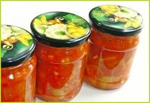 Кабачки, жареные в томатном соусе, на зиму - фото шаг 4