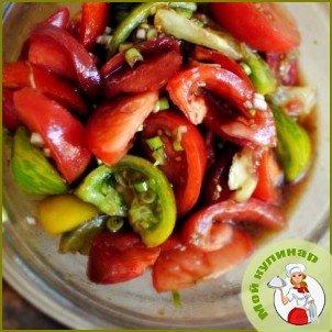 Особый салат из разноцветных помидоров - фото шаг 9