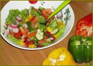 Овощной салат на скорую руку - фото шаг 7