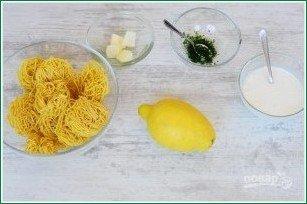 Паста с лимоном и сливками