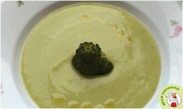 Суп-пюре из брокколи с плавленым сыром - фото шаг 1