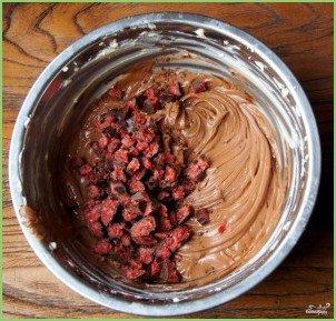 Шоколадный чизкейк с вишней - фото шаг 8
