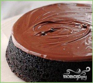 Шоколадный пирог с орехами - фото шаг 6