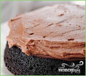 Шоколадный пирог с орехами - фото шаг 7