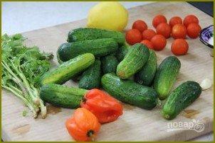 Летний овощной салат - фото шаг 1