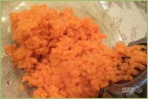 Манный пудинг из творога с морковью - фото шаг 2