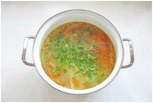 Овощной суп с перцем и зеленым горошком - фото шаг 9