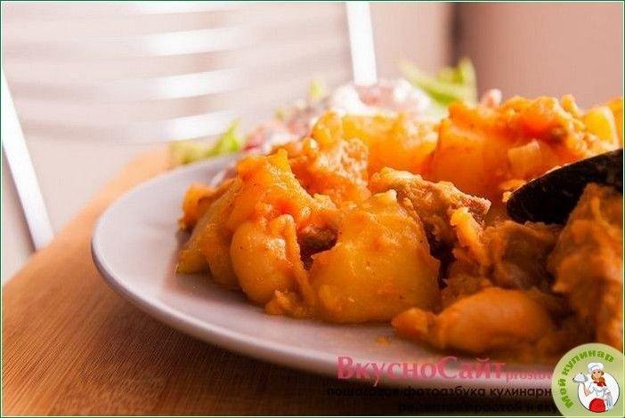 Мясное рагу в мультиварке