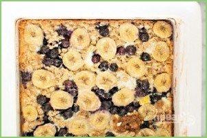 Овсяный пирог с бананами и черникой - фото шаг 5