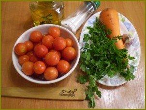 Помидоры с морковкой и чесноком - фото шаг 1