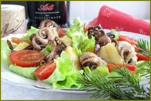 Салат из осьминога с картофелем - фото шаг 4