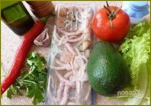 Салат с авокадо и морепродуктами - фото шаг 1