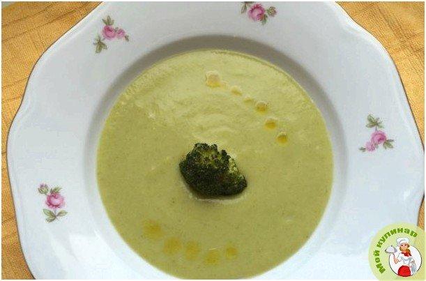 Суп-пюре из брокколи с сыром - фото шаг 1