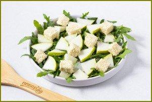 Зеленый салат с грушей - фото шаг 5