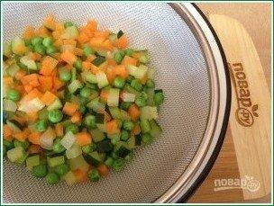Картофельно-рыбные котлеты с овощами в духовке