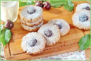 Овсяное печенье с орехами и вишней - фото шаг 10