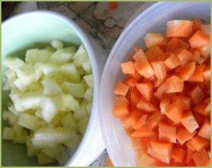 Пудинг из моркови и яблок - фото шаг 1