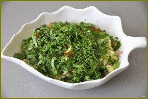 Салат из молодой зелёной капусты - фото шаг 8