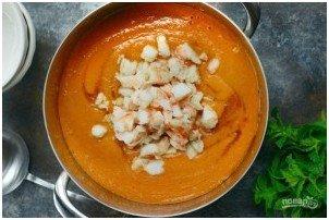 Томатный крем-суп с креветками - фото шаг 5
