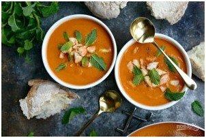 Томатный крем-суп с креветками - фото шаг 6