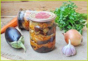 Салат из баклажанов с луком и морковью на зиму - фото шаг 10