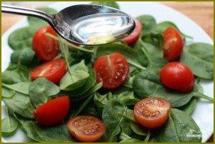 Салат со шпинатом и помидорами черри - фото шаг 4