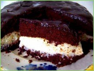 Шоколадный торт с кокосовой стружкой - фото шаг 4