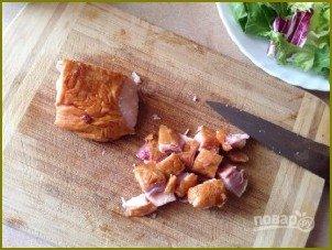 Салат из куриной грудки с грибами - фото шаг 6